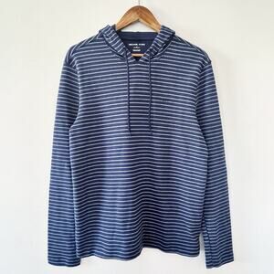 Michael Kors Navy Striped Hoodie Size Small NWOT